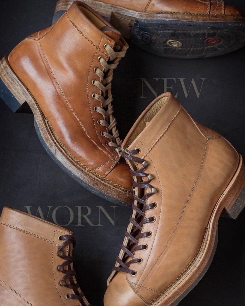 how horsebutt leather ages patina maryam