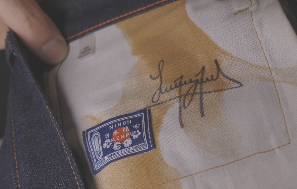 signature on raleigh denim jeans