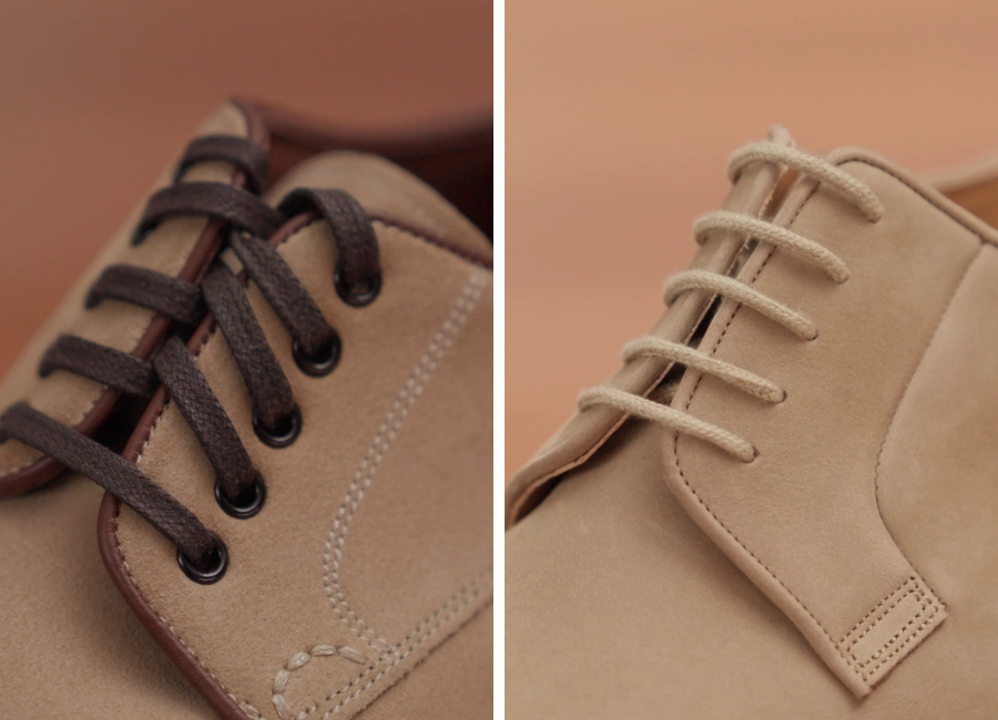 business casual shoes visible and blind eyelets