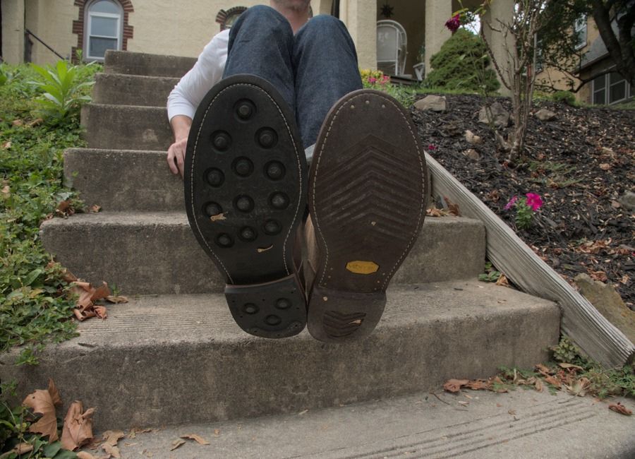 oak street boots dainite and vibram soles