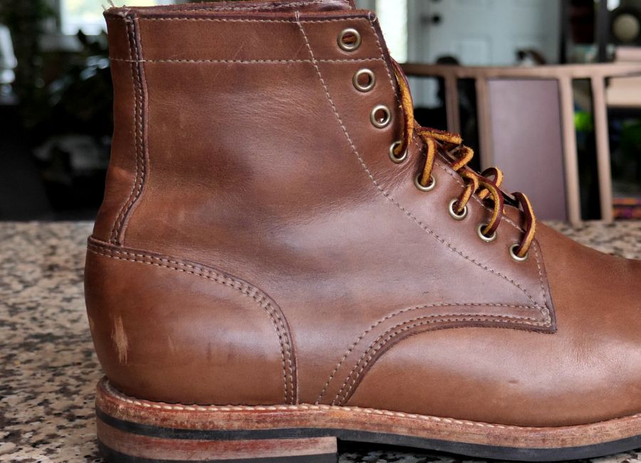 Oak Street Trench boot leather