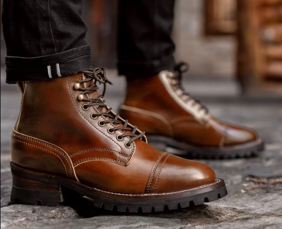 cordovan logger boots