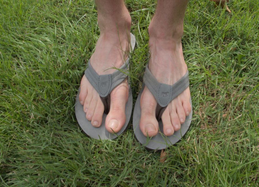 Southern Polish leather sandals from the front