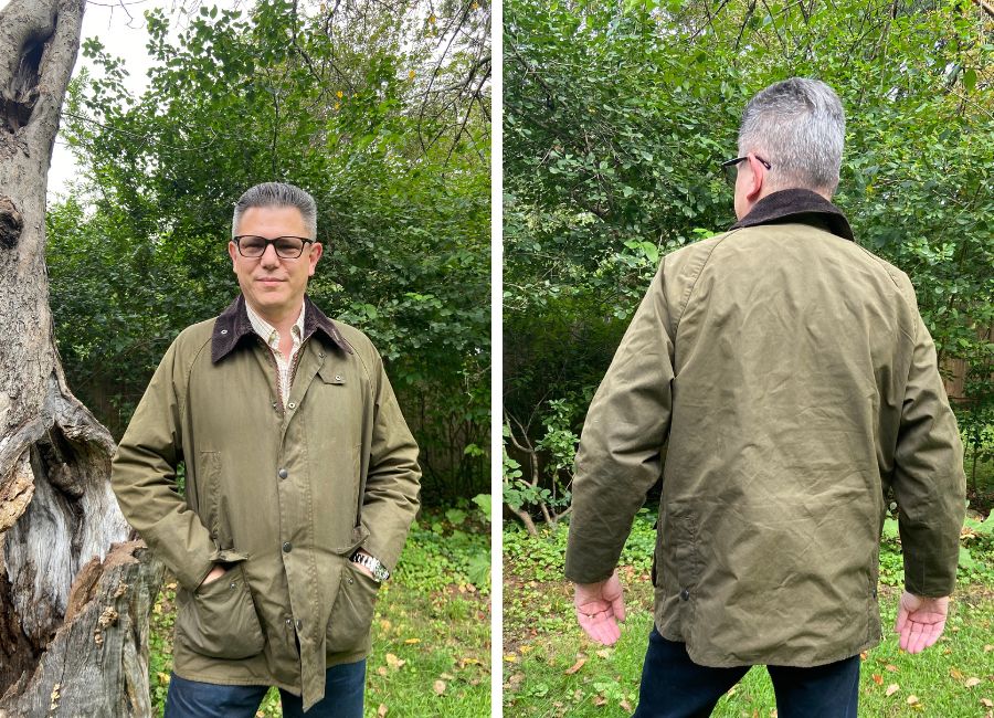 An 11 year old Barbour Bedale jacket