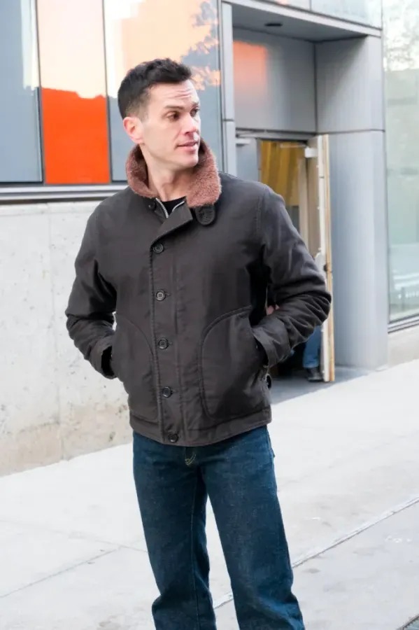 Deck jacket on street