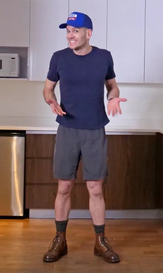 Iron rangers worn with shorts