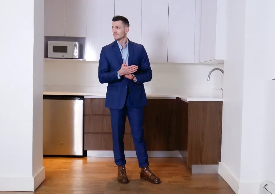Iron rangers worn with suit