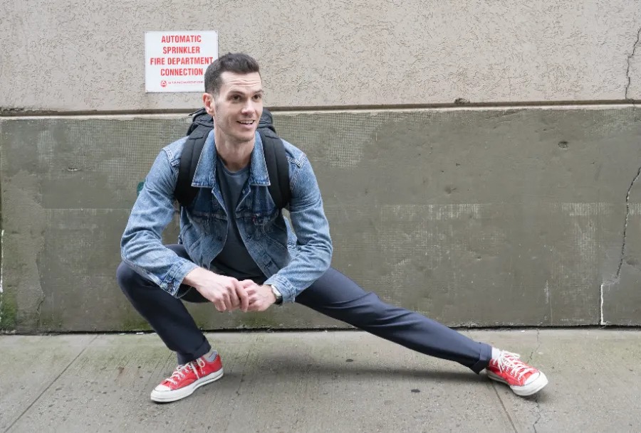 Nick squatting in goruck
