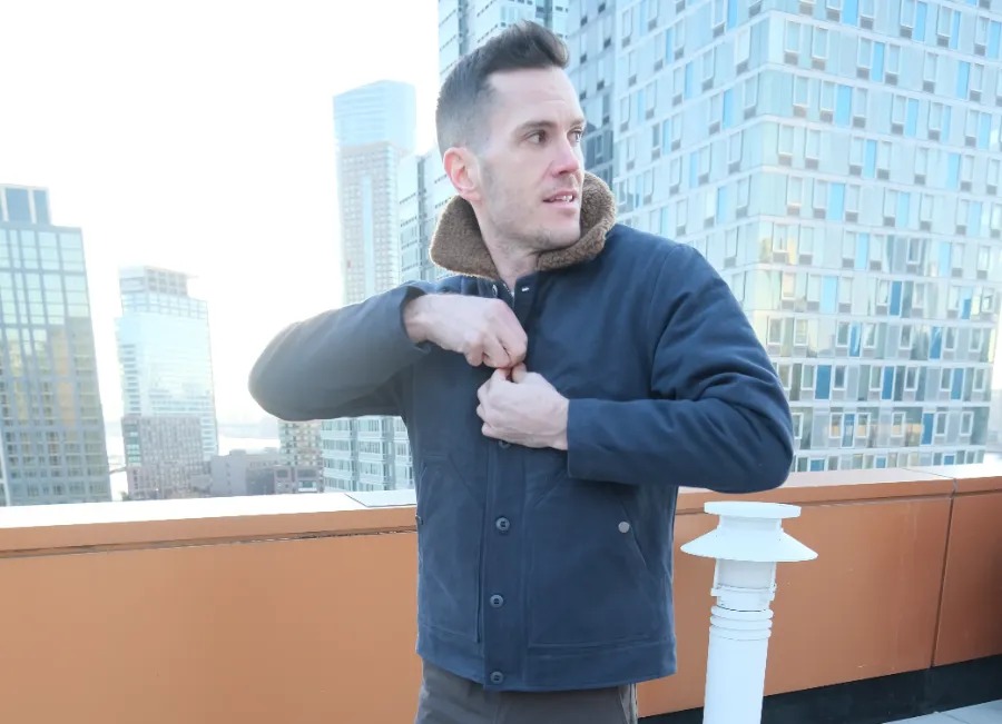 Triple aught deck jacket worn by Nick