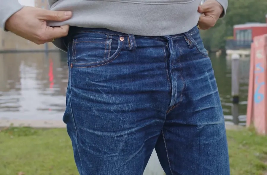 Denim close up on benzak jeans