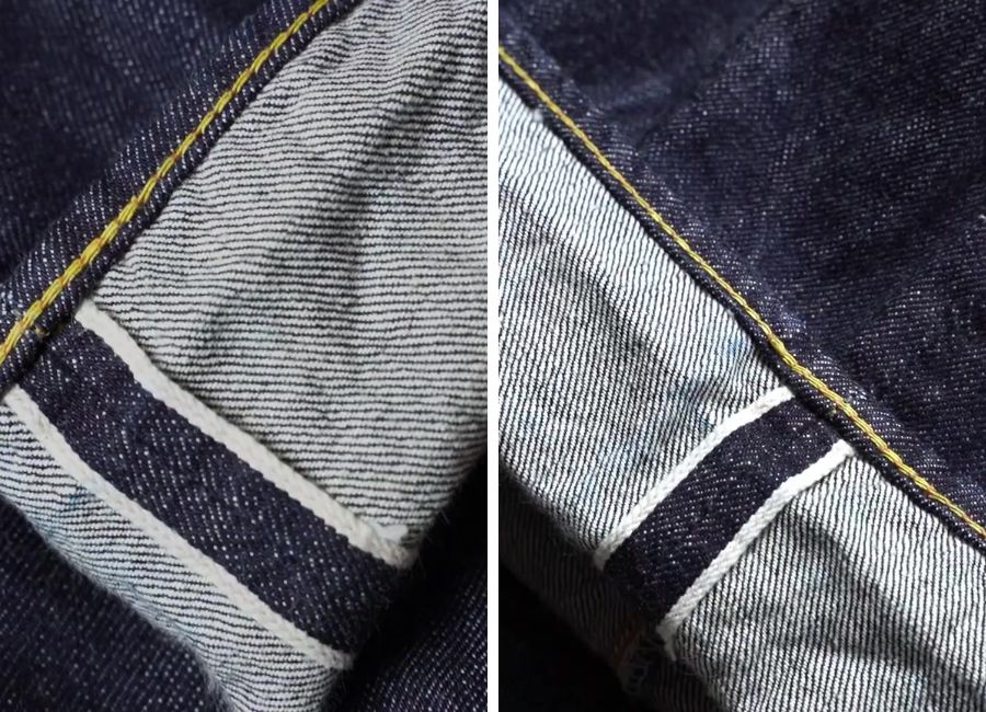 Full count 0105 selvedge denim jeans selvedge id