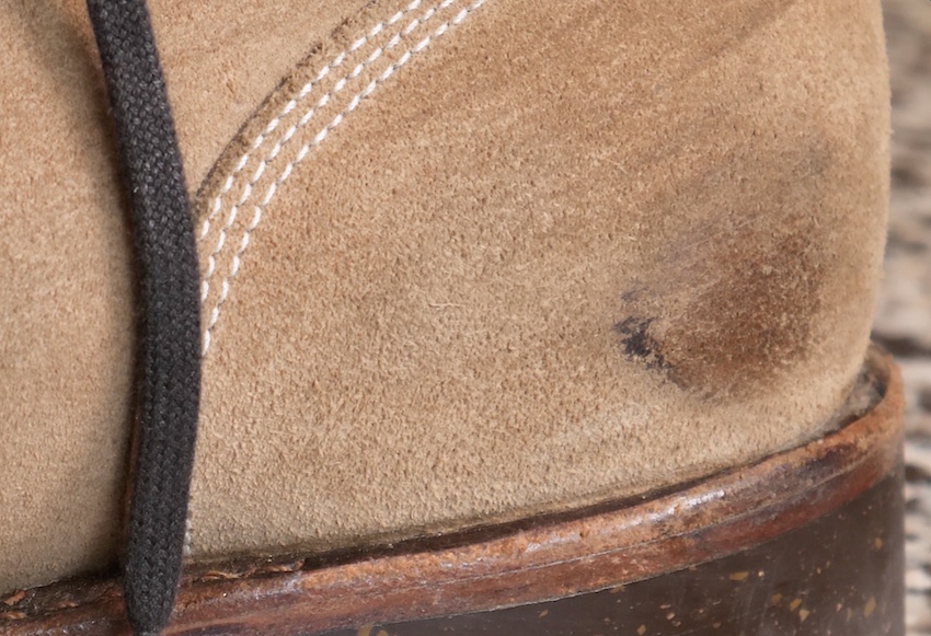 Oak street roughout leather patina