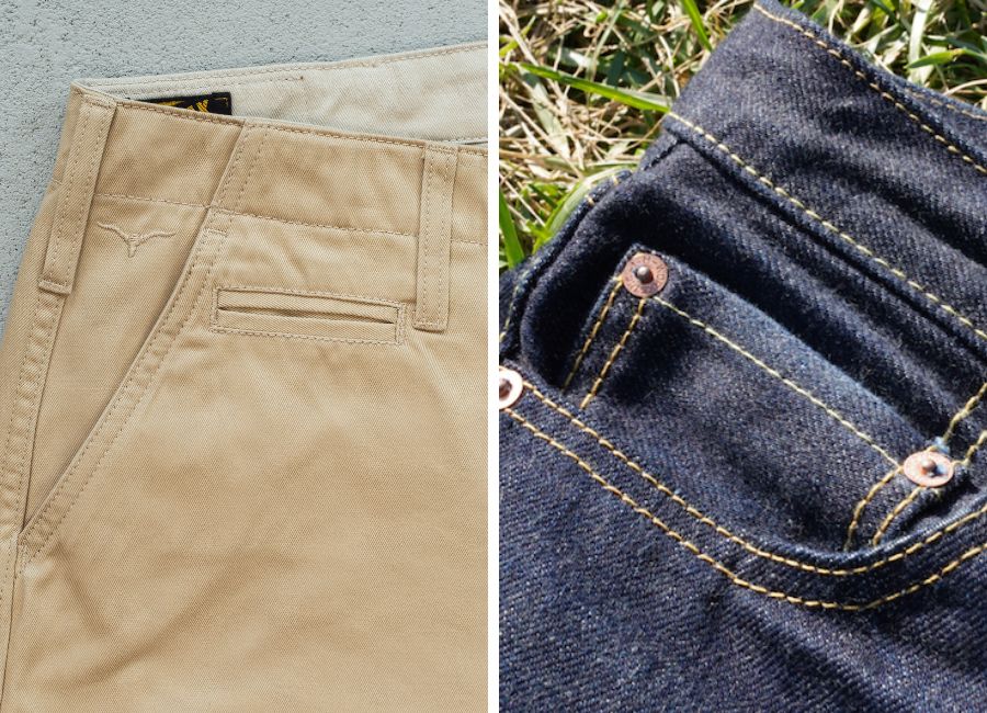 Chinos vs jeans coin pocket