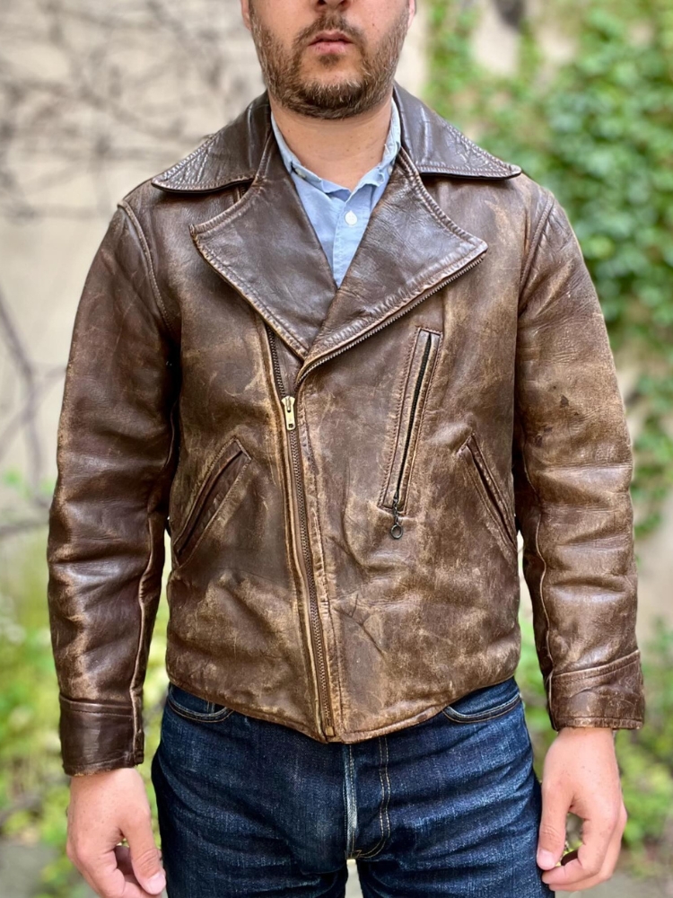 Peters tailor made horsehide aviator 1930s