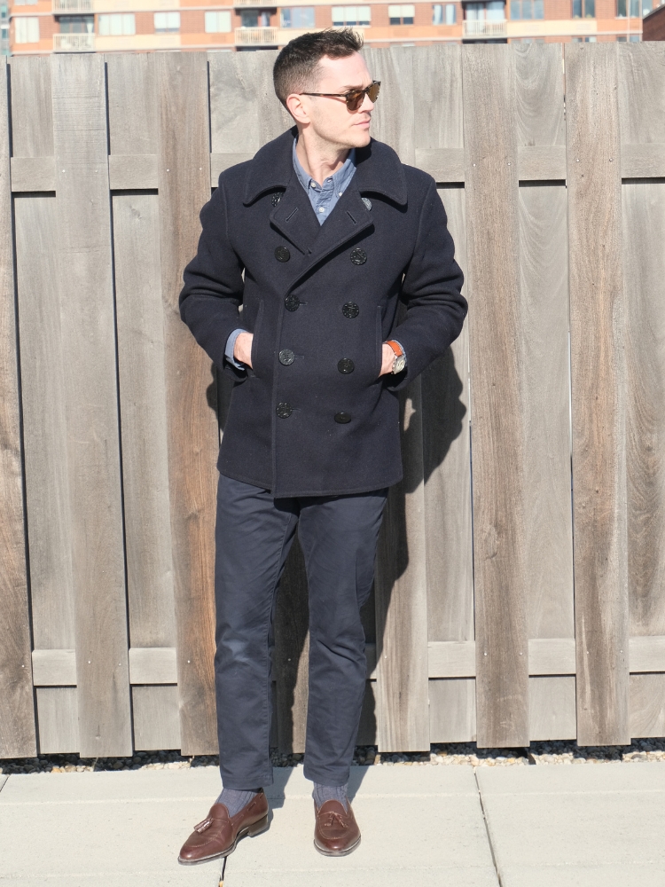 Smart casual peacoat