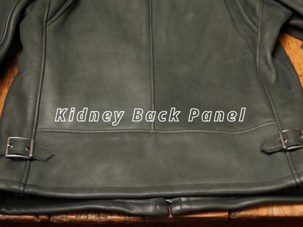 Leather kidney back pannel