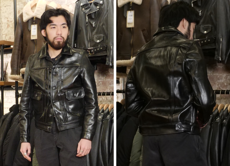 Schott horsehide leather trucker jackets