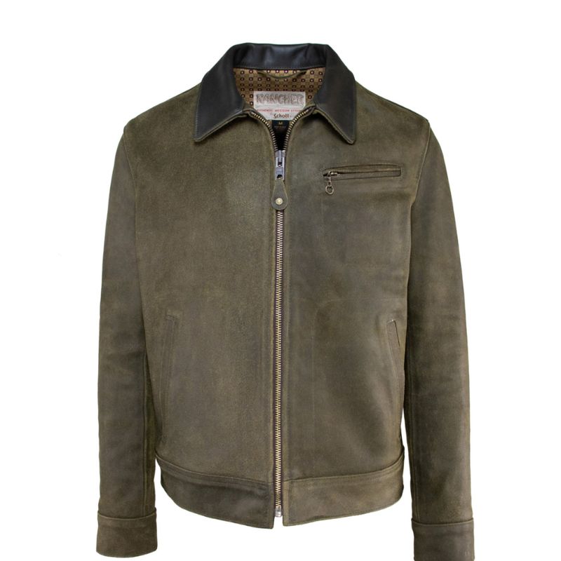 Schott NYC Sueded Cowhide Delivery Jacket