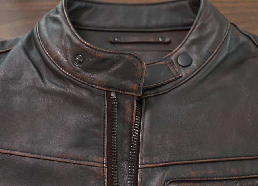 Thursday boot roadster leather jacket features
