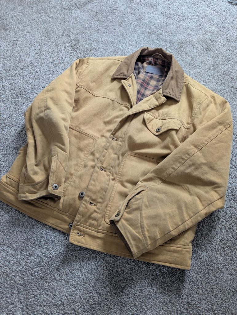 Bespoke post line of trade ranch jacket tan