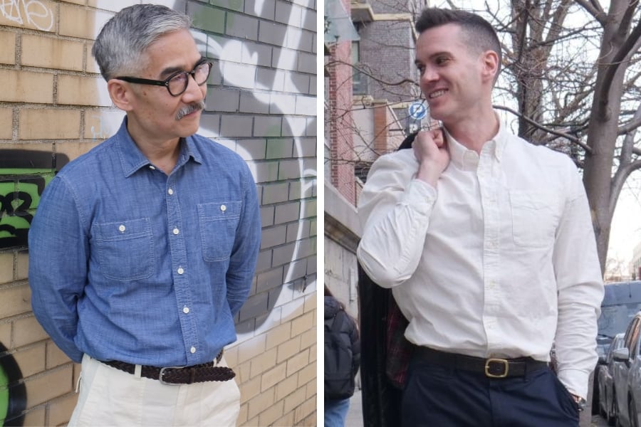Chambray vs oxford cloth button down