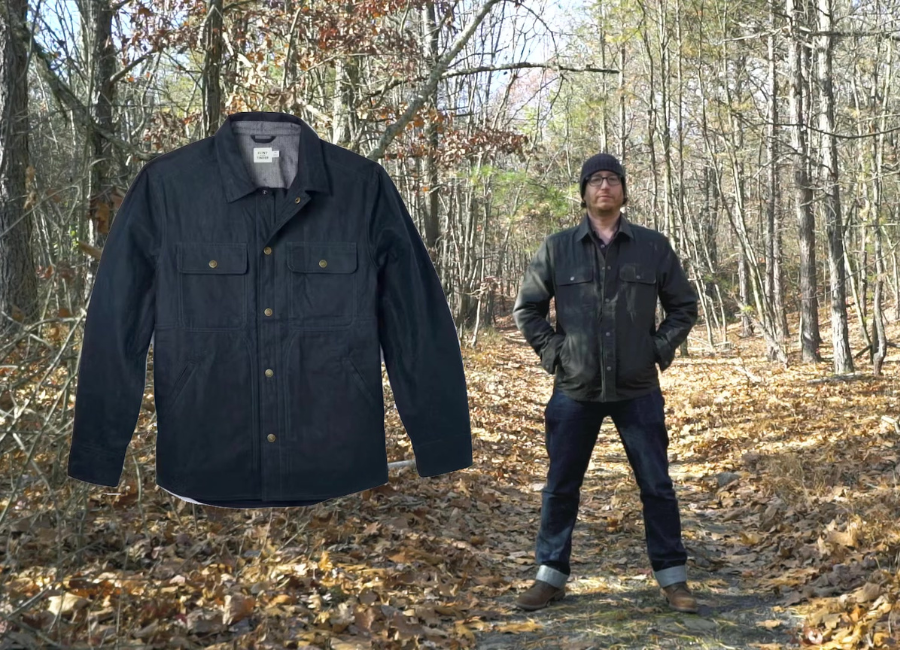 Flint and tinder bighorn waxed shirt jacket 