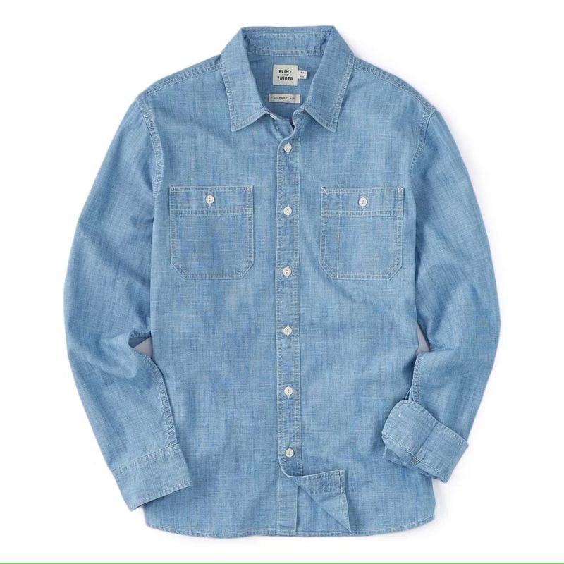 Flint and Tinder Chambray Utility Shirt