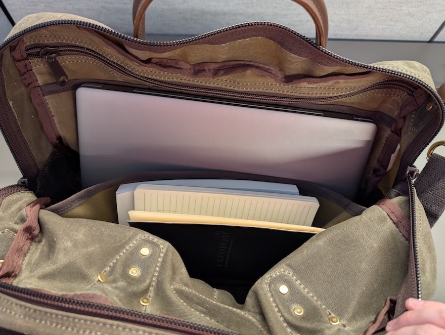 Frost river internal compartments briefcase