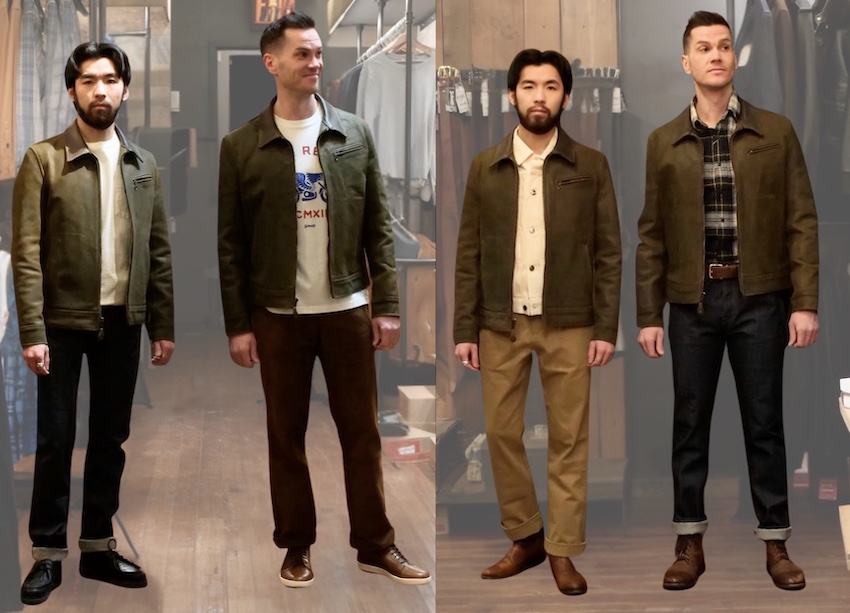 How to wear a leather delivery jacket