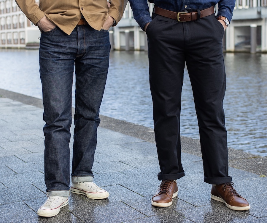 Jeans vs chinos