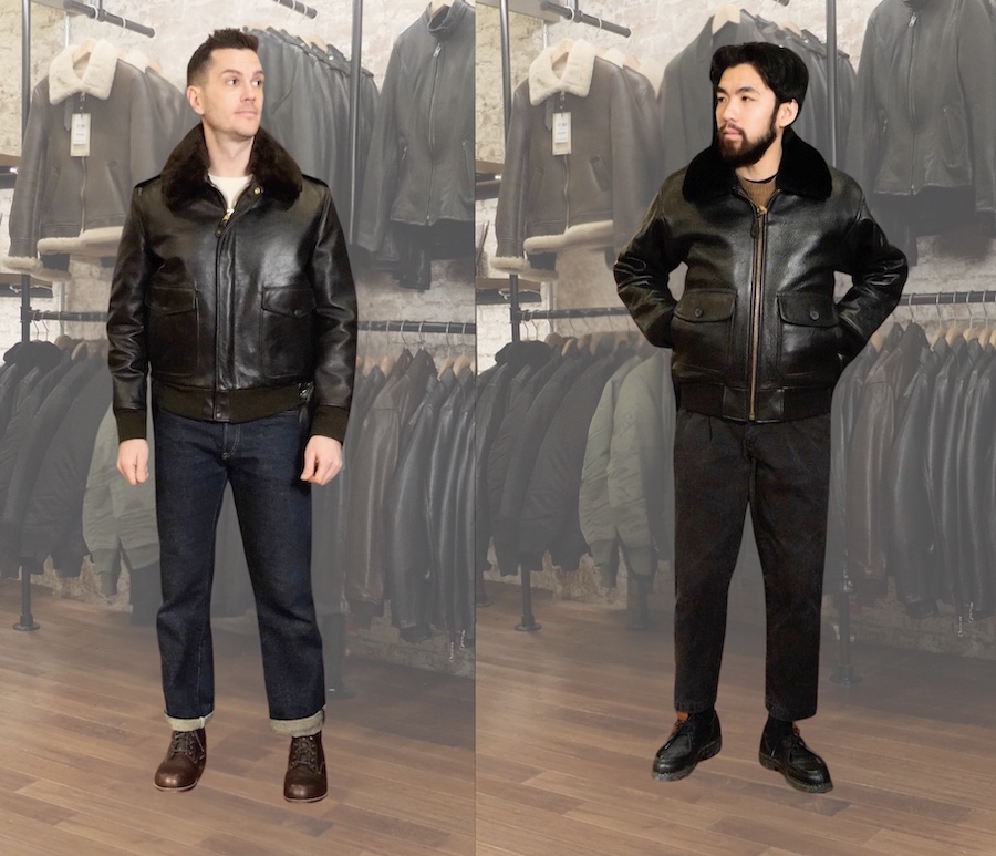 Leather flight jackets a2 vs g1