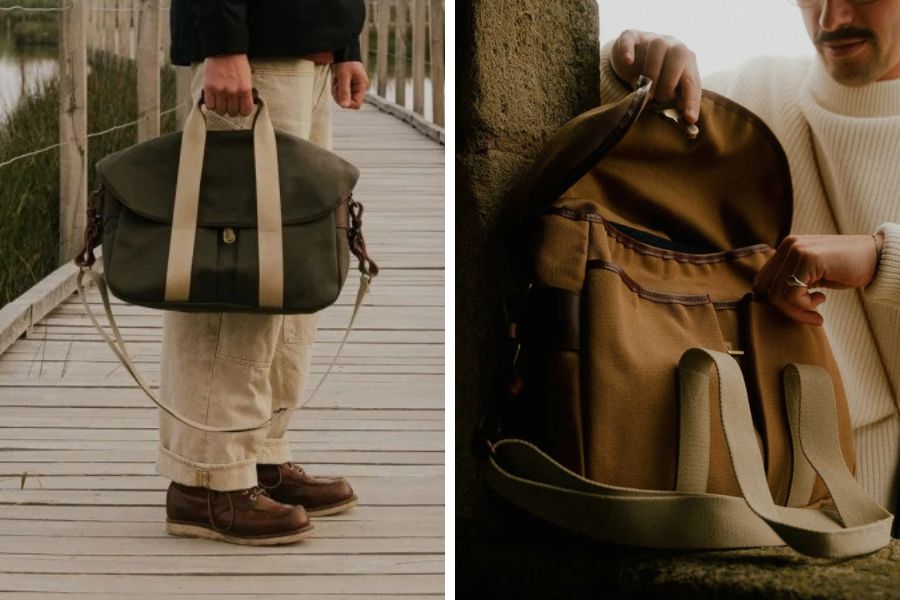 Bleu de chauffe business musette canvas bag