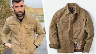 Flint tinder flannel lined quilted waxed rancher featured img