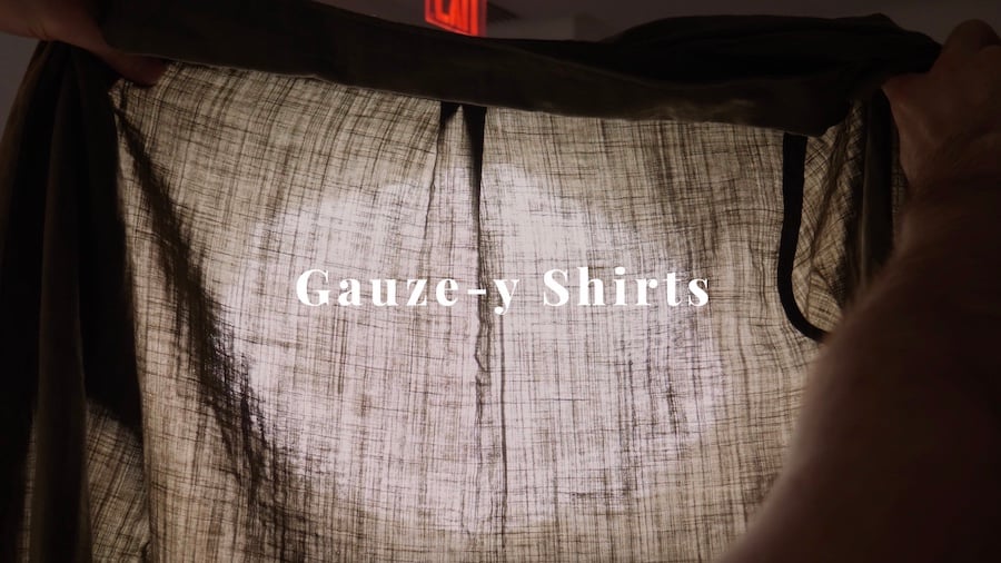 Gauze shirt for summer 