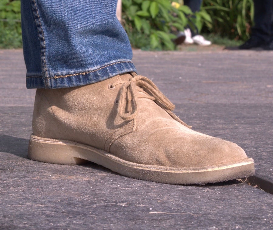 Suede clarks desert boot