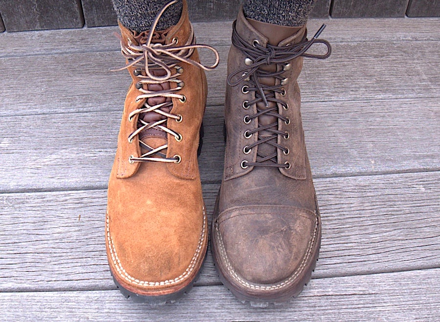 Suede vs roughout boots nicks vs thursday