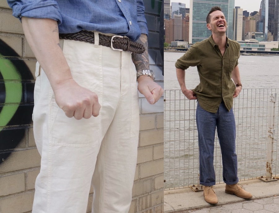 Alex mill fatigues and orslow fatigues