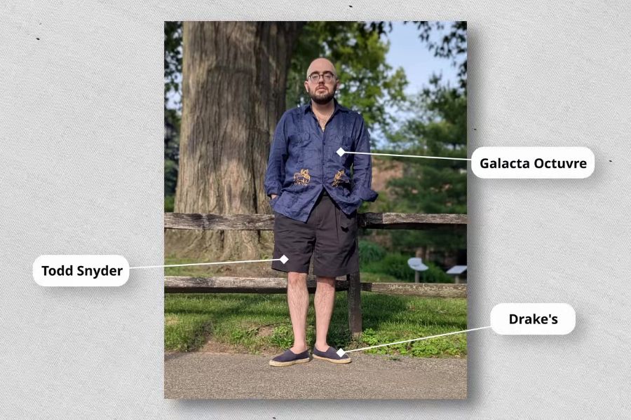 Shorts smart casual summer outfit