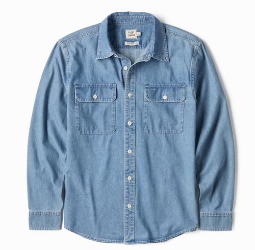 Flint and Tinder Washed Denim Shirt